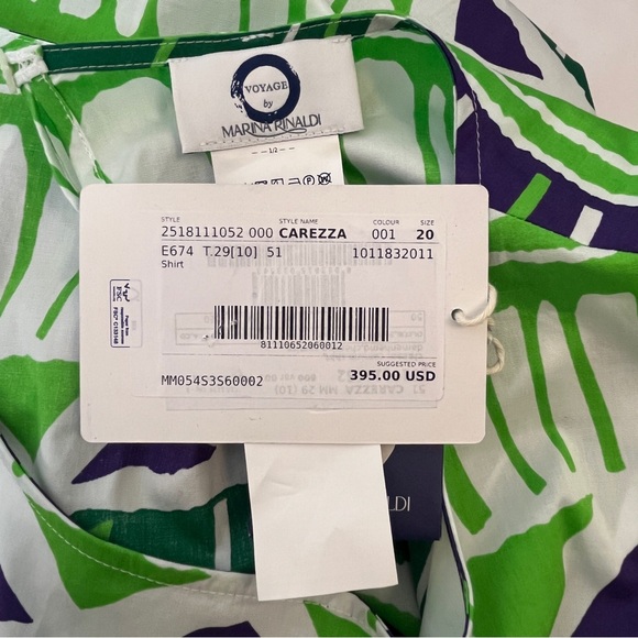 MaxMara Marina Rinaldi VOYAGE Cotton Top - Picture 12 of 14